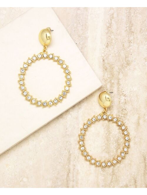 ETTIKA Cyclical Crystal Drop Earrings