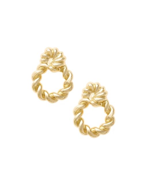 ETTIKA Gold Plated Twisted Knot Earrings