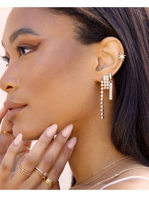 ETTIKA Crystal Linear Drop Earrings