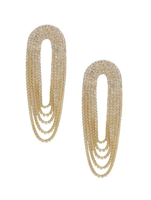 ETTIKA Crystal Drape Fringe Earrings