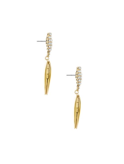 ETTIKA Digital Love Heart 18K Gold Plated Dangle Earrings