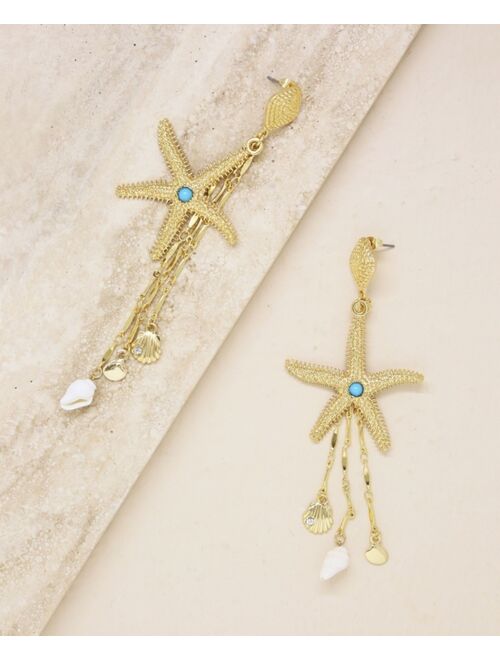 ETTIKA Starfish Seeker Drop Earrings