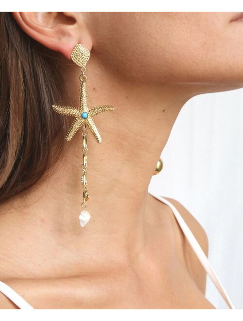 ETTIKA Starfish Seeker Drop Earrings