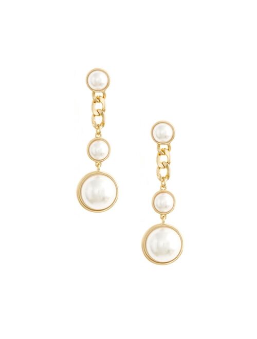 ETTIKA Pearl and Chain Drop Earrings