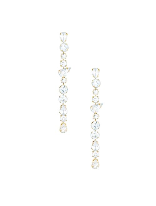 Ettika Ice Drop 18K Gold Plated Dangle Earrings