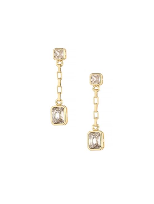 ETTIKA Linked Chain Dangle 18K Gold Plated Earrings