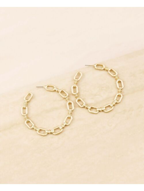 ETTIKA Chain Link Round Hoops