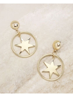 Dramatic Star Hoop Earrings