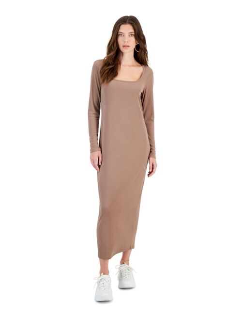 And Now This Women's Ribbed Scoop-Neck Knit Maxi Dress