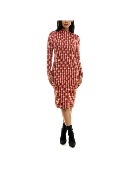 Women's Nina Leonard Jacquard Sheath Dress