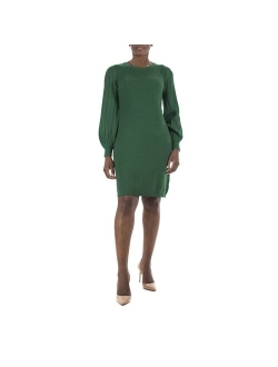 Women's Nina Leonard Bubble-Pleat Sweater Dress