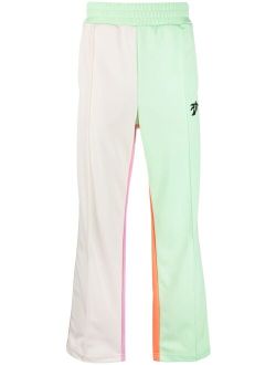 logo-print colourblock track pants