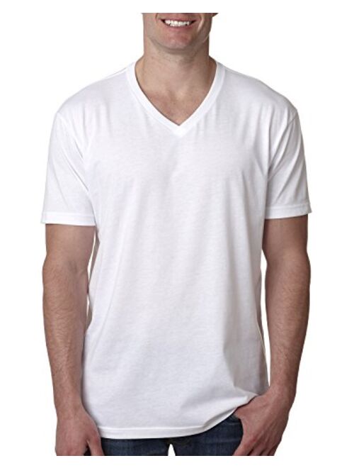 Next Level Apparel Next Level Men's CVC Combed Baby Rib Knit V-Neck T-Shirt