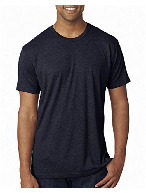 Next Level Apparel The Next Level Next Level Men's Rib Collar Tri Blend Satin Label T-Shirt