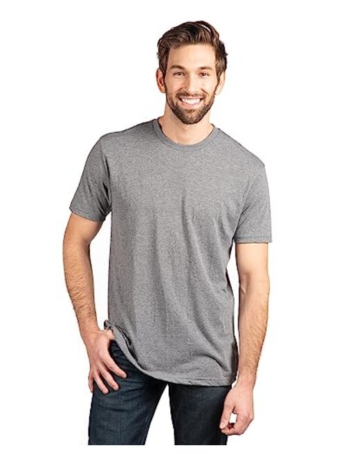 Next Level Apparel The Next Level Next Level Men's Rib Collar Tri Blend Satin Label T-Shirt