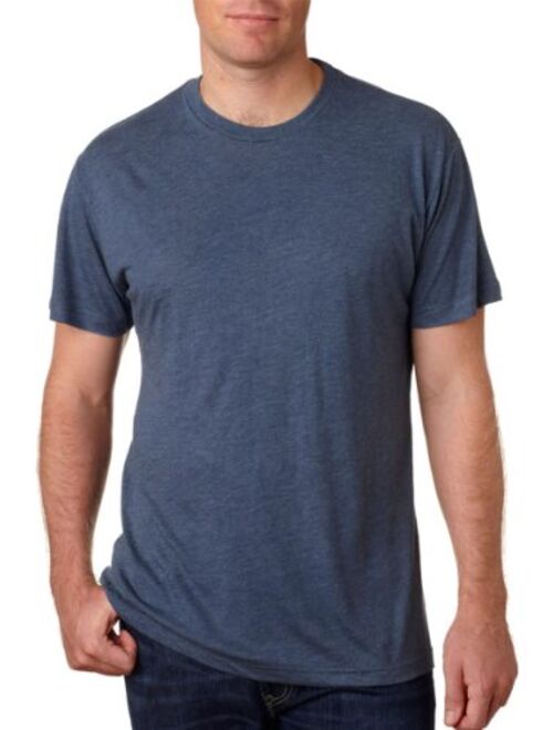 Next Level Apparel The Next Level Next Level Men's Rib Collar Tri Blend Satin Label T-Shirt