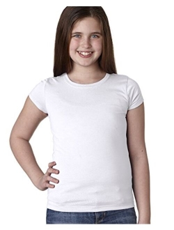 Next Level Apparel The Next Level Next Level Big Girls Princess Rib Knit Softness T-Shirt