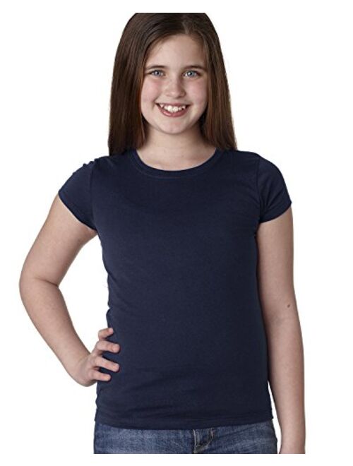 Next Level Apparel The Next Level Next Level Big Girls Princess Rib Knit Softness T-Shirt