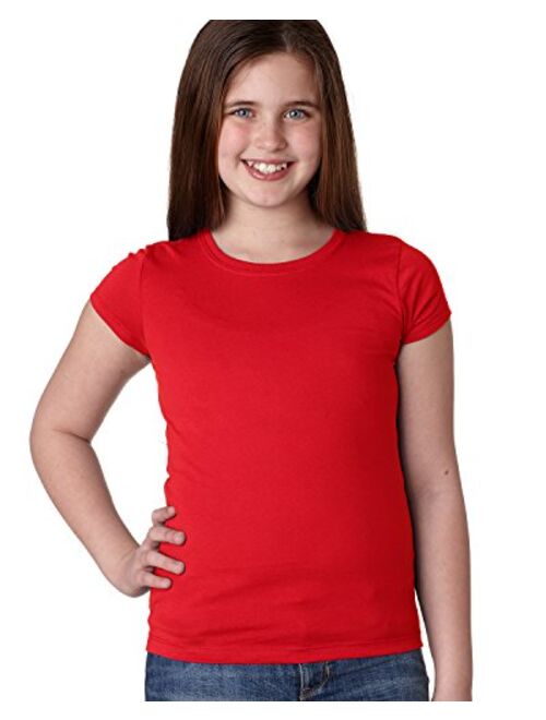 Next Level Apparel The Next Level Next Level Big Girls Princess Rib Knit Softness T-Shirt