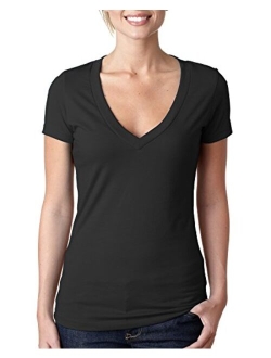 Next Level Apparel Next Level Ladies CVC Deep V-Neck Tee