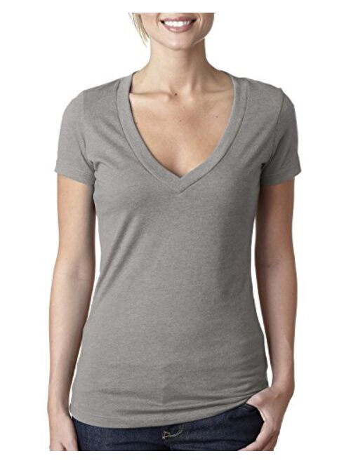 Next Level Apparel Next Level Ladies CVC Deep V-Neck Tee