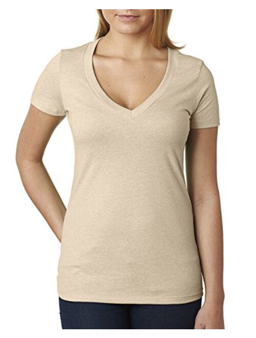 Next Level Apparel Next Level Ladies CVC Deep V-Neck Tee