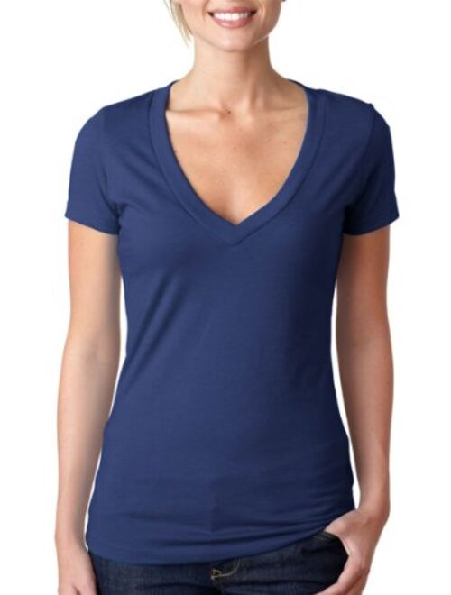 Next Level Apparel Next Level Ladies CVC Deep V-Neck Tee