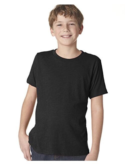 Next Level Apparel Next Level Big Boys' Tri-Blend Baby-Rib Soft Jersey T-Shirt