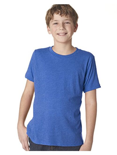 Next Level Apparel Next Level Big Boys' Tri-Blend Baby-Rib Soft Jersey T-Shirt