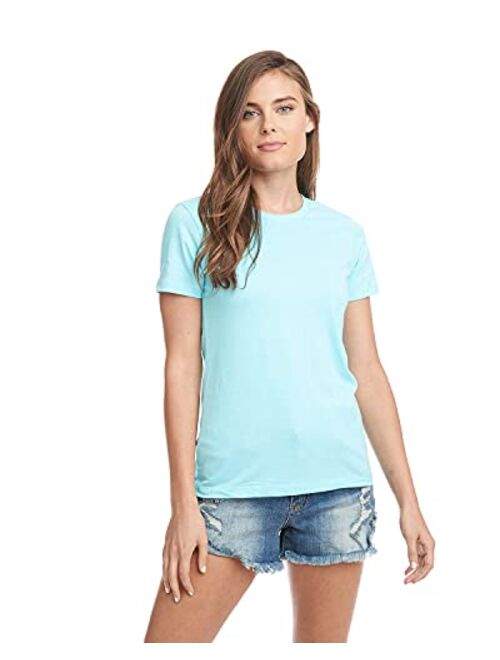 Next Level Apparel Next Level Women's Set in 1X1 Baby Rib Collar T-Shirt