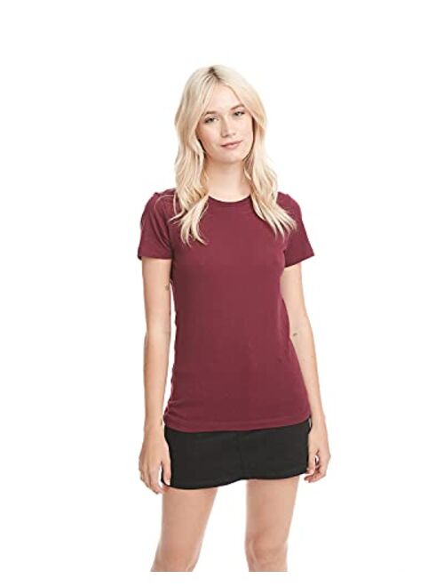 Next Level Apparel Next Level Women's Set in 1X1 Baby Rib Collar T-Shirt