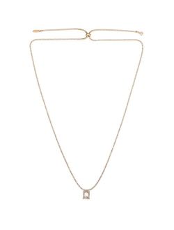 Minimal Glass 18K Gold Plated Adjustable Necklace
