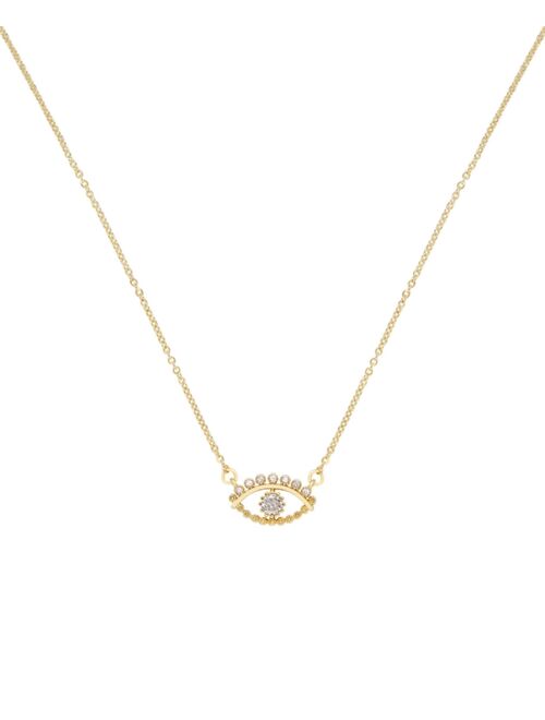 ETTIKA All Knowing Eye Faux Cubic Zirconia Necklace