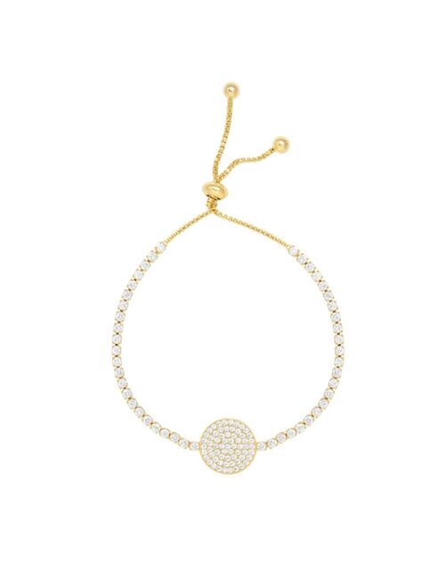 ETTIKA Crystal Chain Disc Adjustable Bracelet