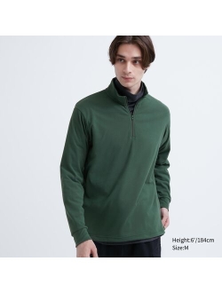 Smooth Fleece Half-Zip Long-Sleeve T-Shirt