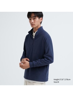 Smooth Fleece Half-Zip Long-Sleeve T-Shirt