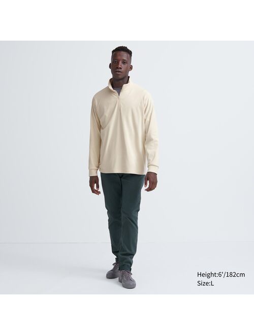 UNIQLO Smooth Fleece Half-Zip Long-Sleeve T-Shirt