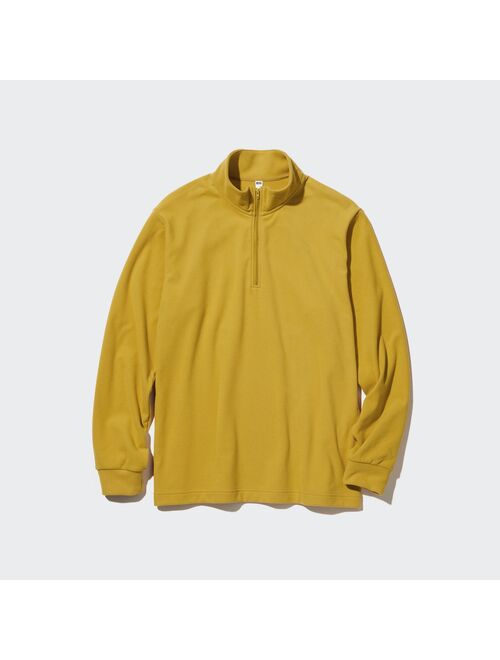 UNIQLO Smooth Fleece Half-Zip Long-Sleeve T-Shirt