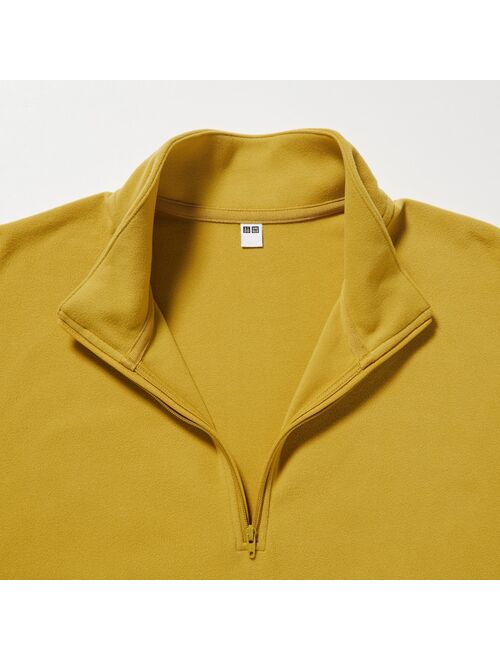 UNIQLO Smooth Fleece Half-Zip Long-Sleeve T-Shirt