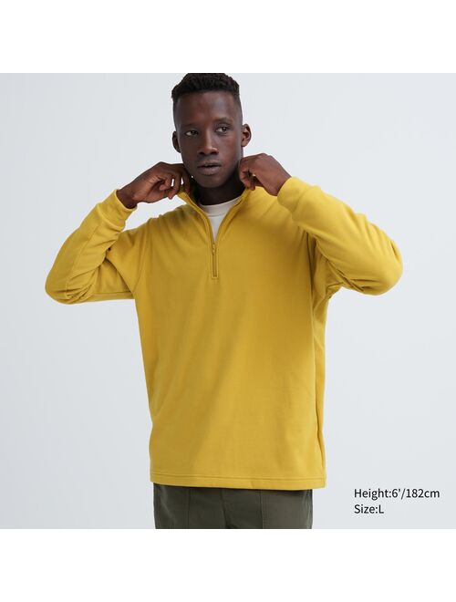 UNIQLO Smooth Fleece Half-Zip Long-Sleeve T-Shirt