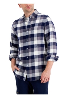 Men's Regular-Fit Plaid Flannel Shirt, Created for Macy's