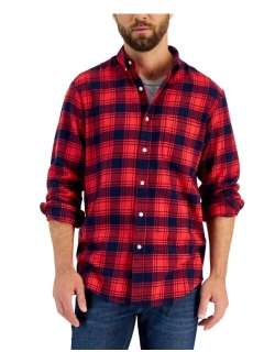 Men's Regular-Fit Plaid Flannel Shirt, Created for Macy's