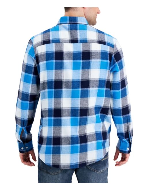 Club Room Men's Regular-Fit Plaid Flannel Shirt, Created for Macy's