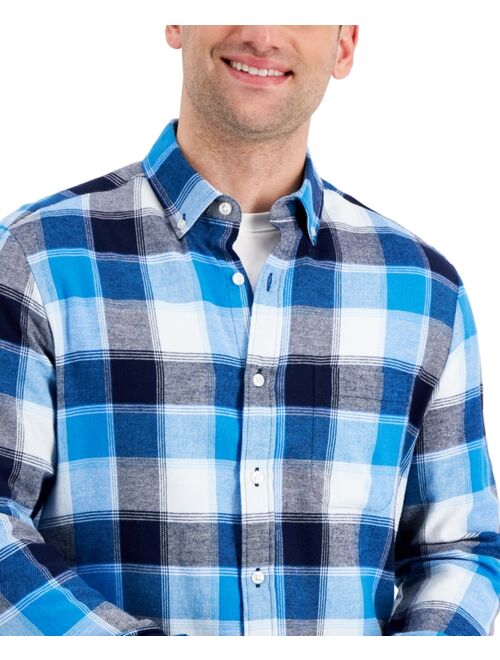 Club Room Men's Regular-Fit Plaid Flannel Shirt, Created for Macy's