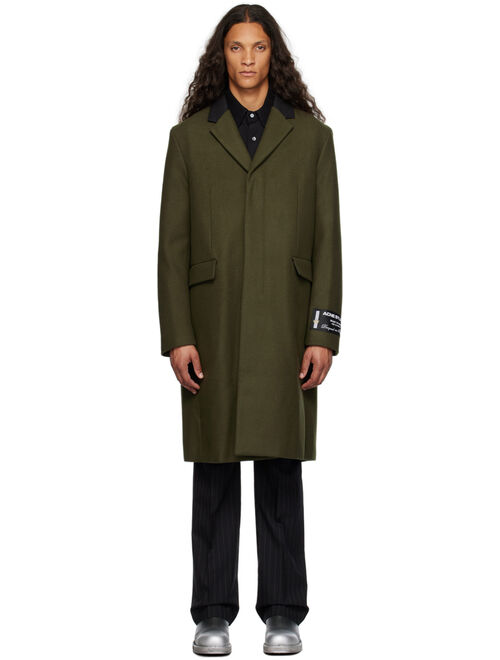 Acne Studios Green Single-Breasted Coat