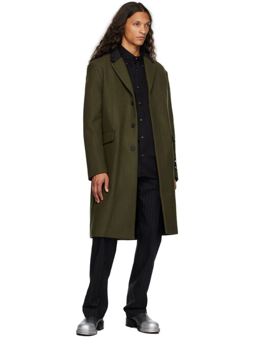 Acne Studios Green Single-Breasted Coat