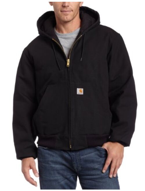 Carhartt Men's Loose Fit Firm Duck Insulated Flannel-Lined Active Jacket