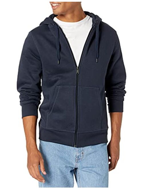 Amazon Essentials Men's Full-Zip Hooded Fleece Sweatshirt (Available in Big & Tall)