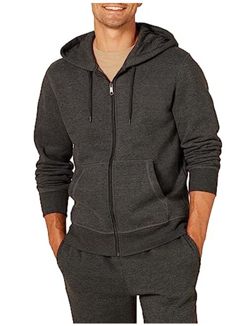 Amazon Essentials Men's Full-Zip Hooded Fleece Sweatshirt (Available in Big & Tall)