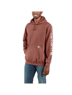 Men's Loose Fit Midweight Logo Sleeve Graphic Sweatshirt Closeout